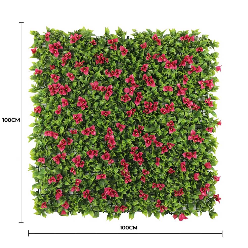 Luxury Flowering Pink Vertical Garden / Green Wall UV Resistant 1m X 1m