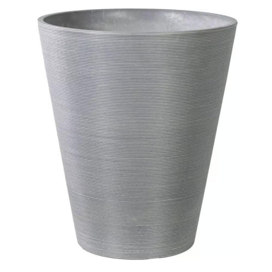 Decorative Textured Round Grey Planter 47cm
