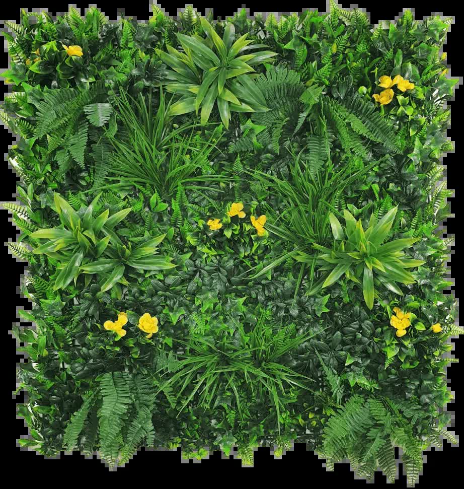 Yellow Rose Vertical Garden / Green Wall UV Resistant Sample