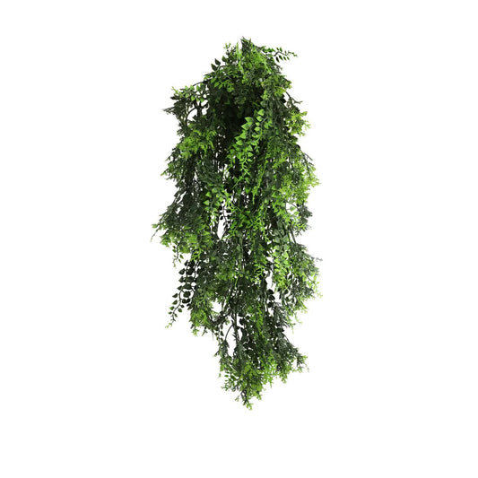 Artificial Hanging Mediterranean Fern Vine UV Resistant and Fire Rated 22cm x 76cm