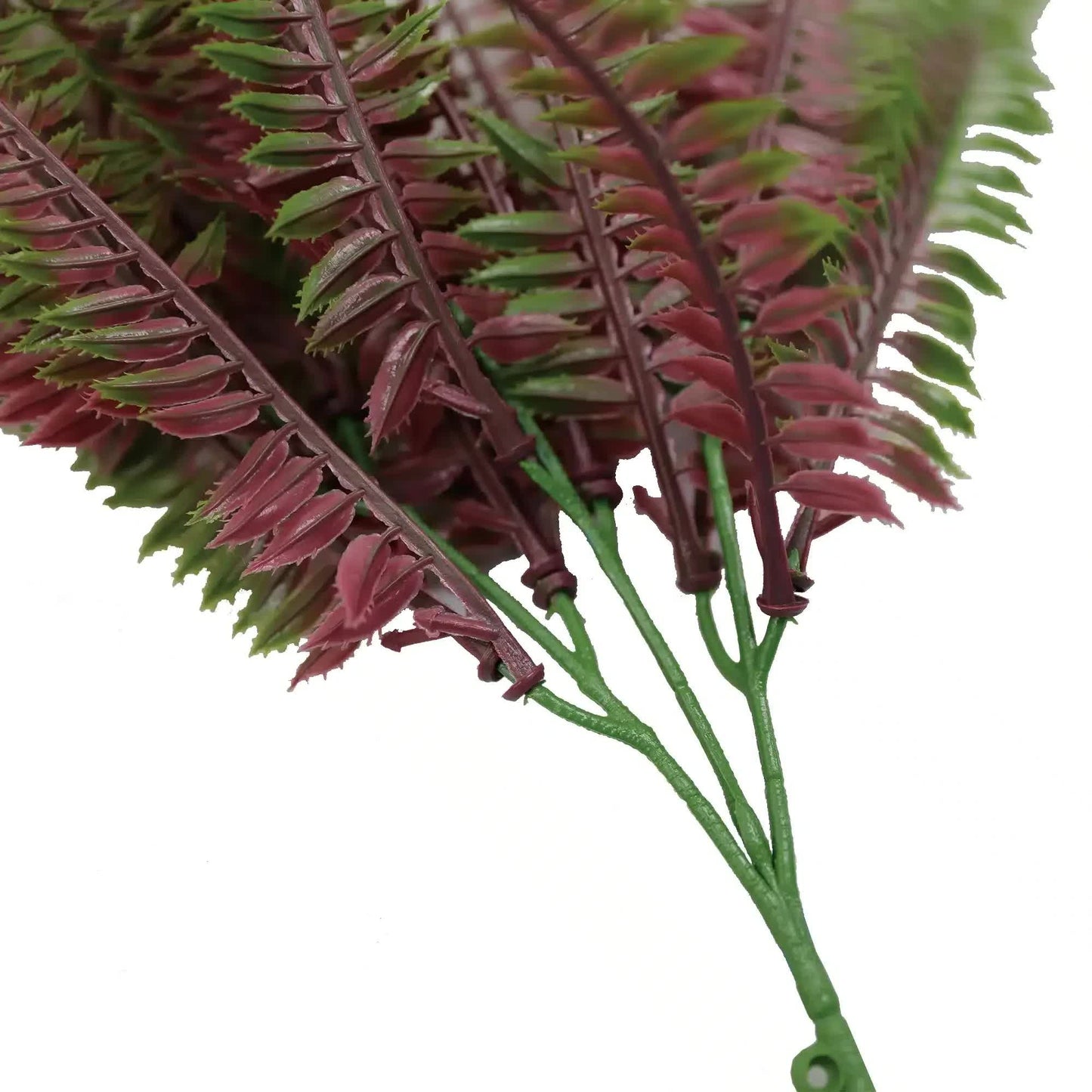 Artificial Royal Purple Fern Stem UV Resistant 33cm