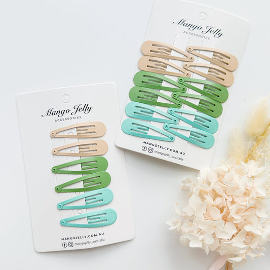 Essential Snap Hair clips - Fresh - 12 Pieces
