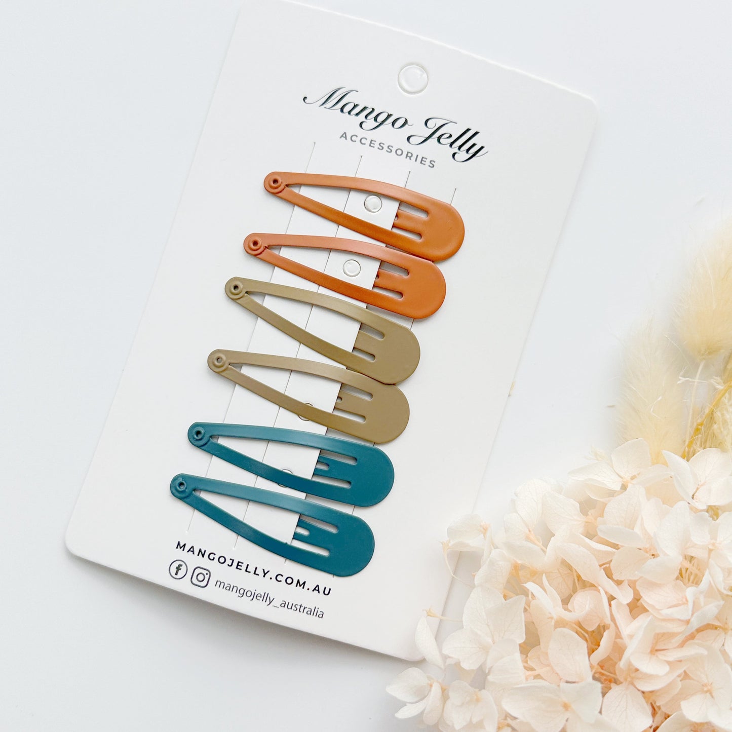 Essential Snap Hair clips - Natural - 12 Pieces