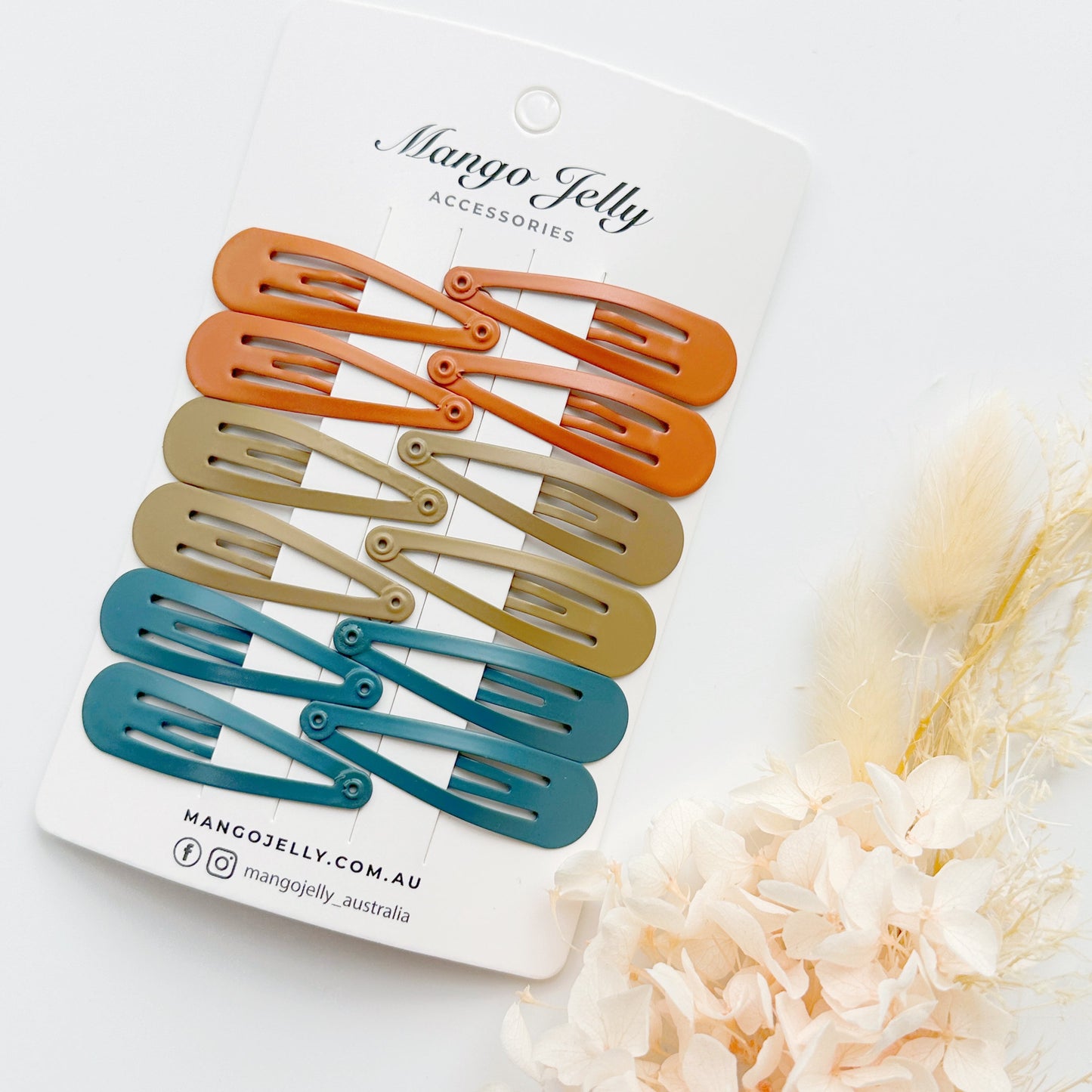 Essential Snap Hair clips - Natural - 6 Pieces