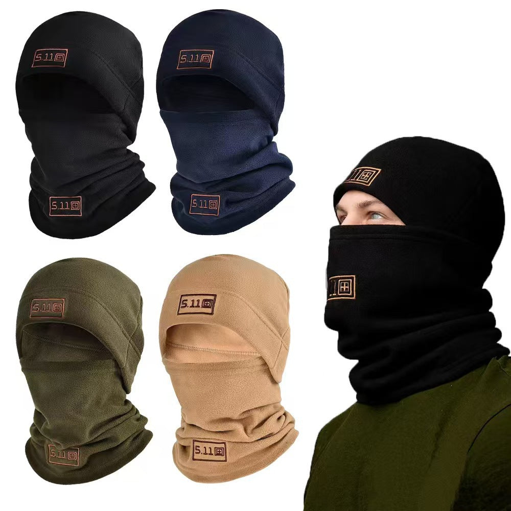 CP color Outdoor Thermal Fleece Balaclava - Windproof Cycling Hat & Neck Warmer for Winter Sports - Thickened Cold Weather Face Mask Hood