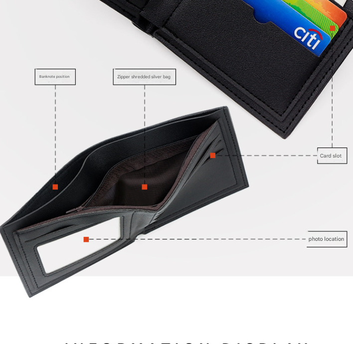 3-PCS Brown Menbense Fashion Leather Wallet Set - Vintage Hunter Design Bi-Fold Wallet with Card Slots