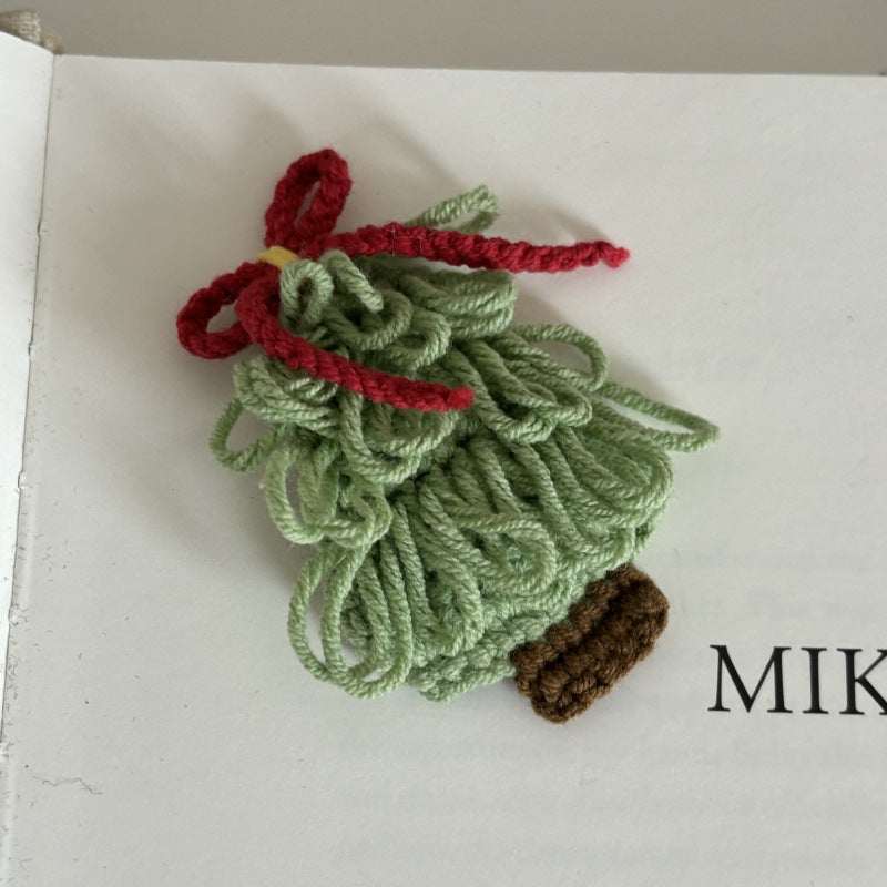 Christmas Collection Hair Clips - Set of 5 Random Main Image Styles, Festive Knitted Tree & Bow BB Clips, Bangs Clips & Hair Accessories