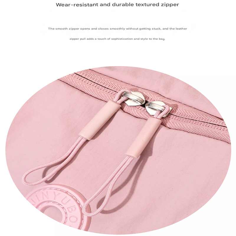 Pink Stylish & Lightweight Nylon Crossbody Bag for Women - Large Capacity Shoulder Hobo Bag with Water-Resistant Finish, Perfect for Travel & Daily Use