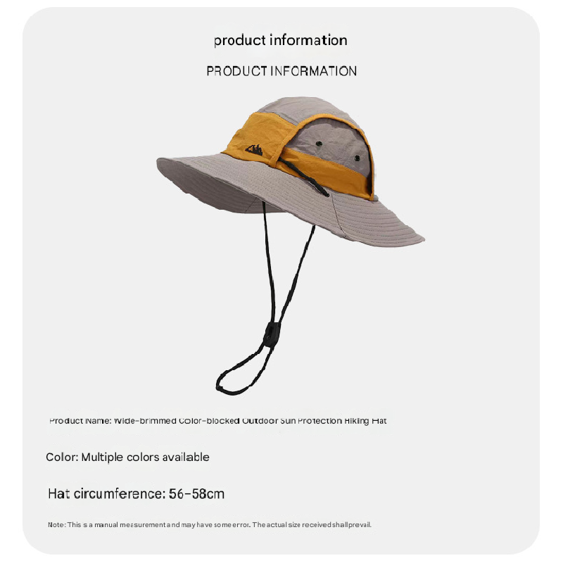 Green Quick-Dry Sun Protection Bucket Hat for Men - Breathable Outdoor Hiking & Fishing Cap with Wide Brim