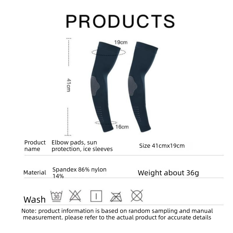 2 pairs Black Cooling Arm Sleeves  Sun Protection - Nylon Spandex Blend - Lightweight Compression Elbow Support for Cycling Running Driving Outdoor Sports Heat Relief Breathable Fit