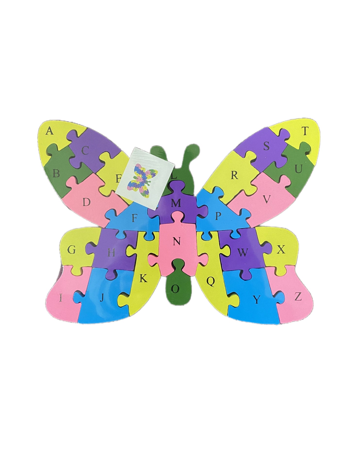 WOODEN ANIMAL PUZZLES ALPHABET AND NUMBER ASSORTED - Snake