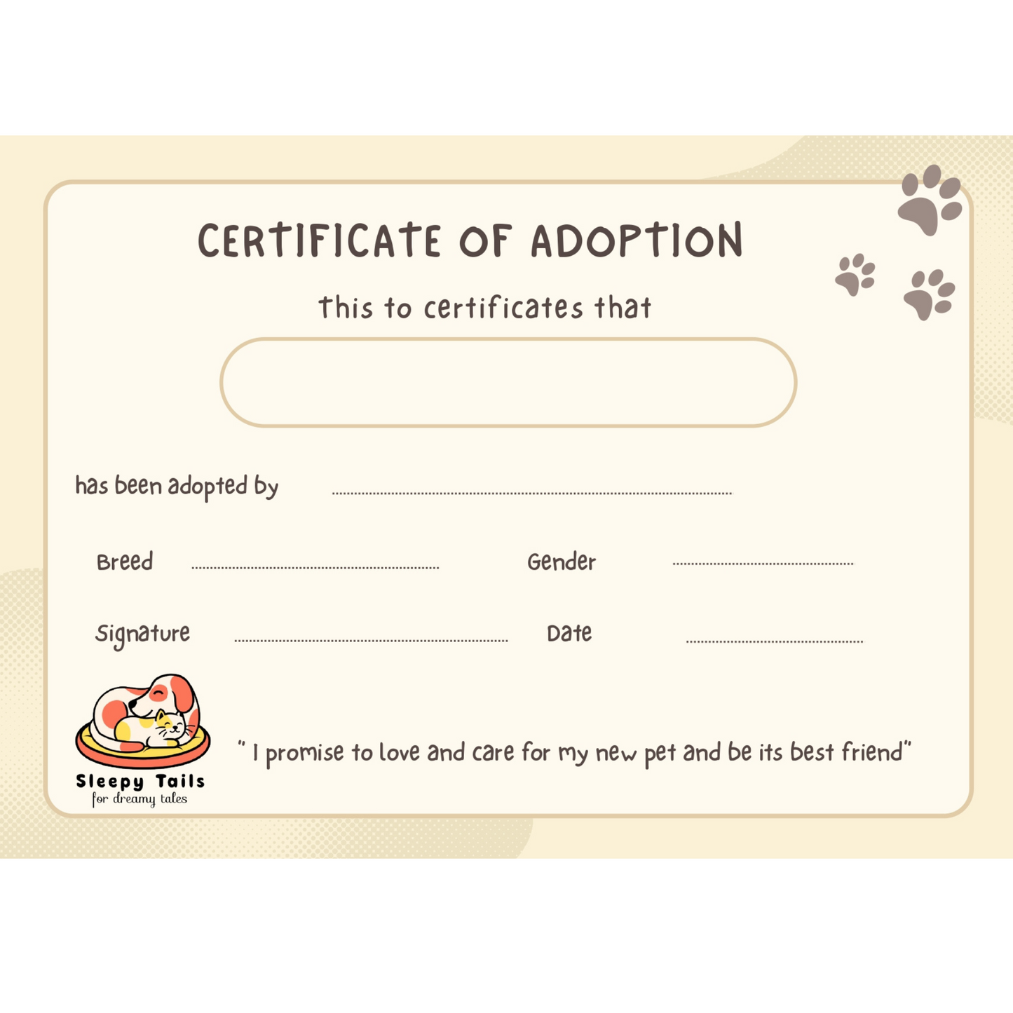 Sleepy Tails - Mother and Baby - King Charles Spaniel