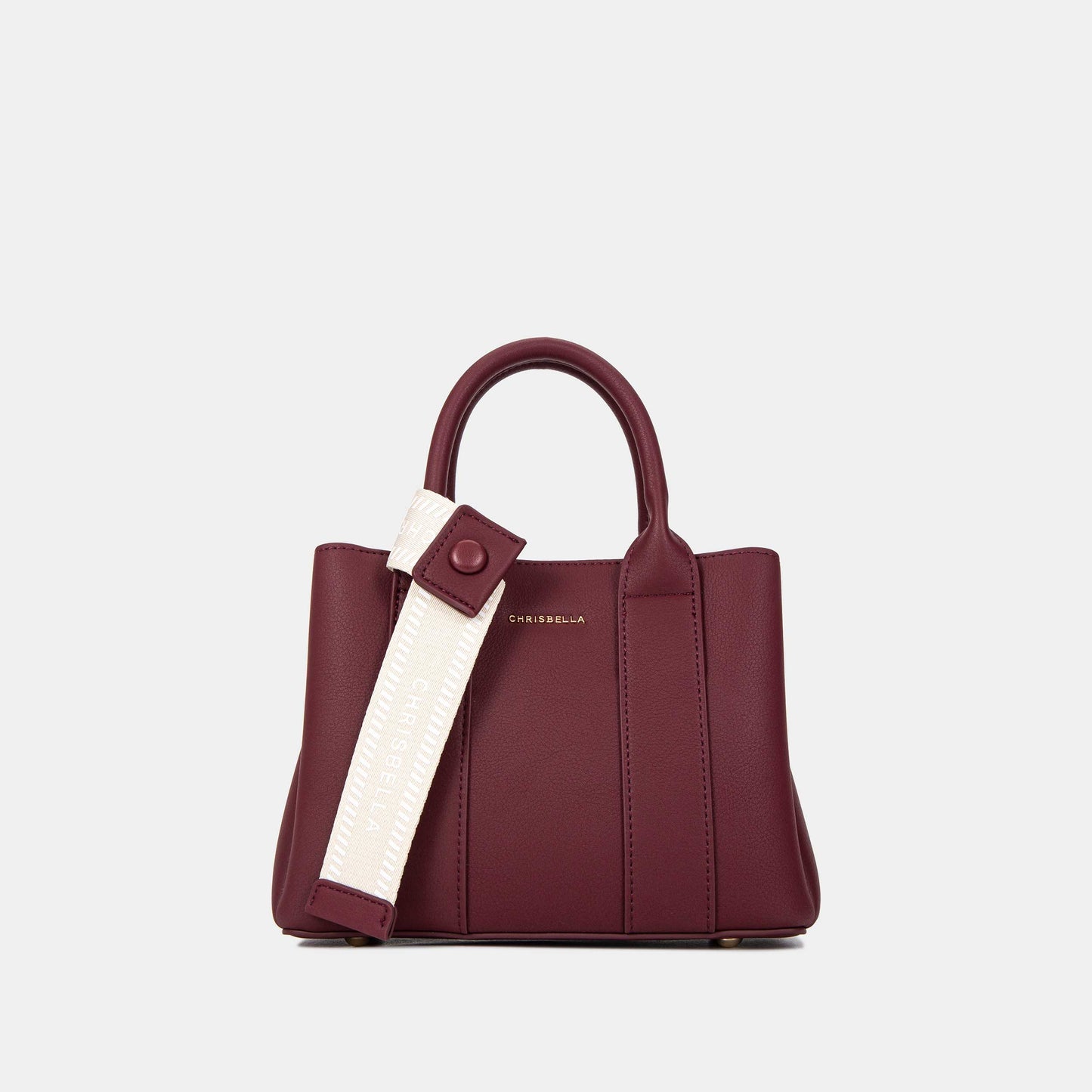 Chrisbella Sienna Tote-Wine Red