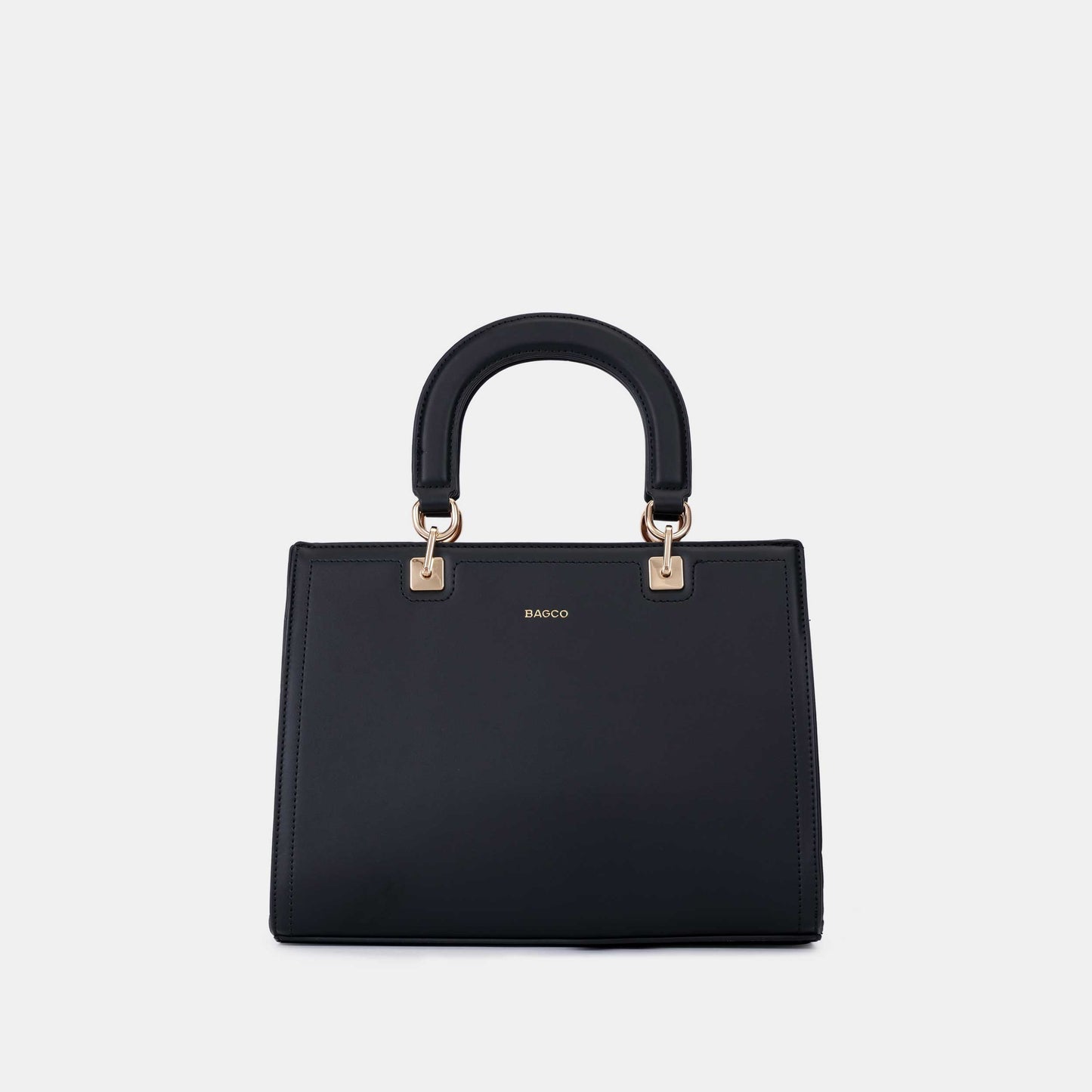 Bagco Valette Leather Satchel-Black